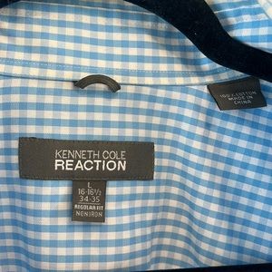 Gently used Kenneth Cole reaction dress shirt size 16 16 1/2 34/35 regular fit